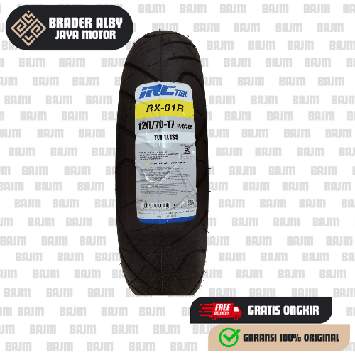 Ban Luar IRC 120/70-17 TUBLES RX01