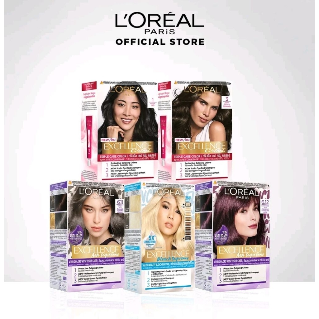 Hair Color Loreal Paris Excellence Fhasion Pewarna Rambut