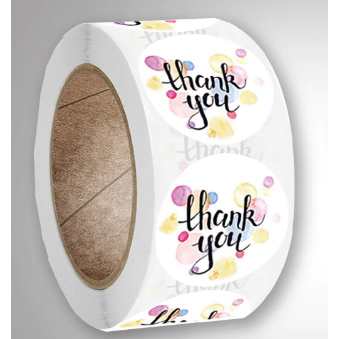 

Stiker Thank You Sticker Ucapan Terima Kasih Segel Souvernir 500pcs