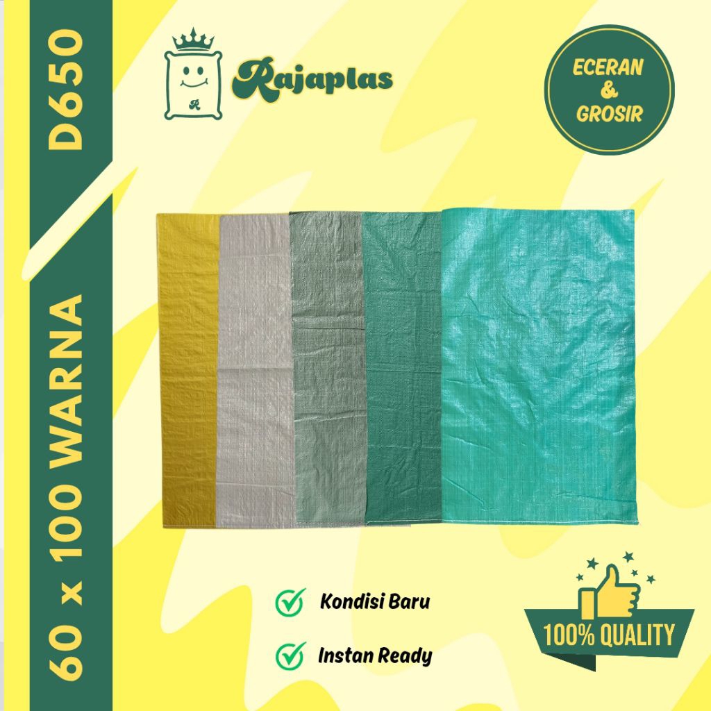 Karung Plastik 60 x 100 Warna | Karung Plastik 50kg Warna