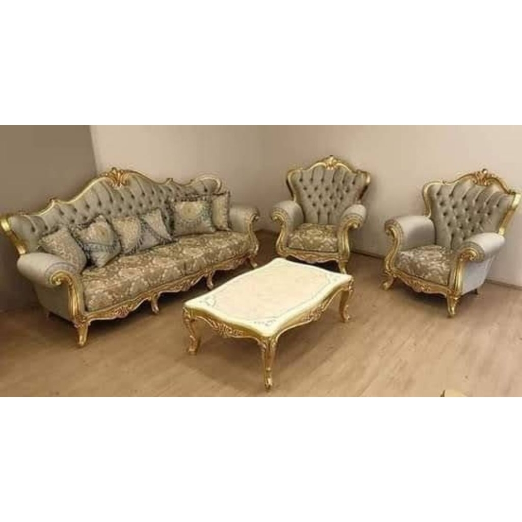 Set Sofa Tamu Kayu Jati Mewah / Kursi Sofa Tamu Kayu Jati