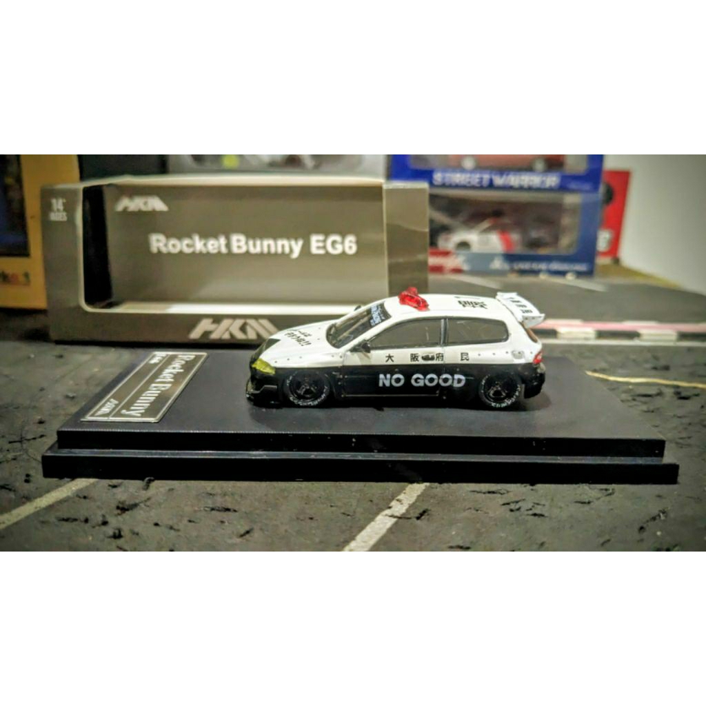 Diecast HKM Rocket Bunny Honda Civic EG6 No Good Racing Police