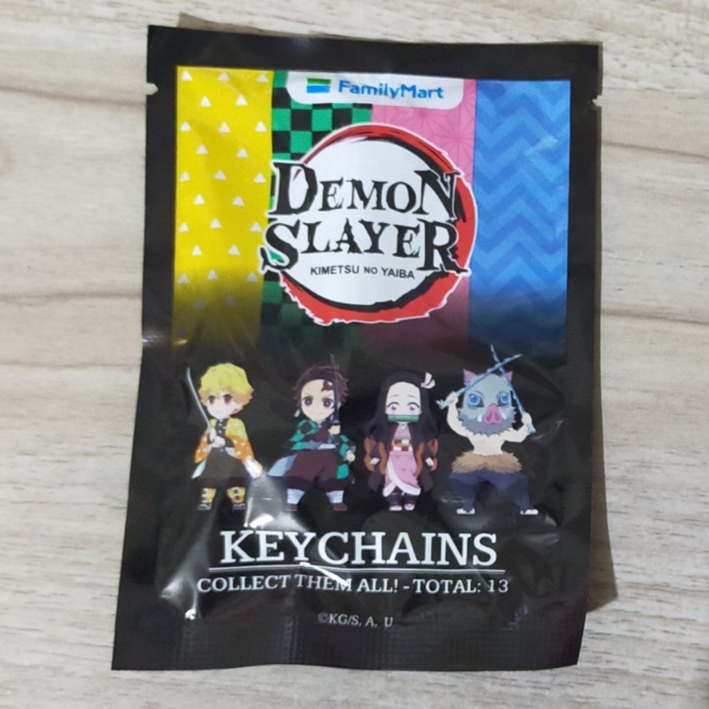 Gacha Keychain Gantungan Kunci Family Mart x Demon Slayer