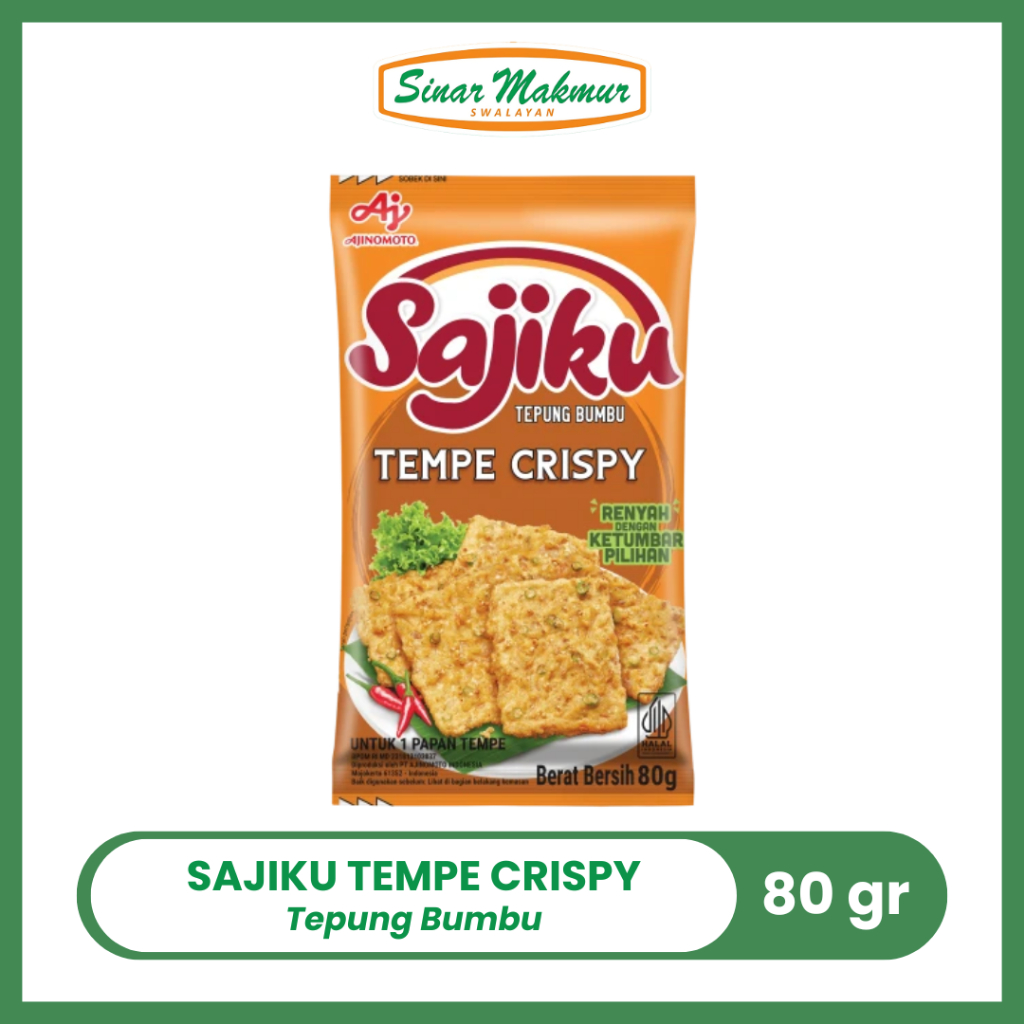 

Sajiku Tepung Bumbu Tempe Crispy 80gr