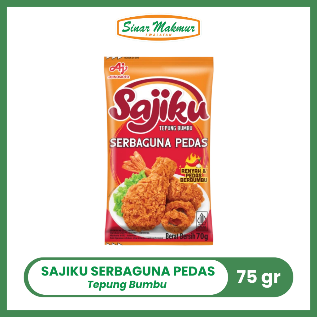 

Sajiku Teung Bumbu Serbaguna Pedas 75gr