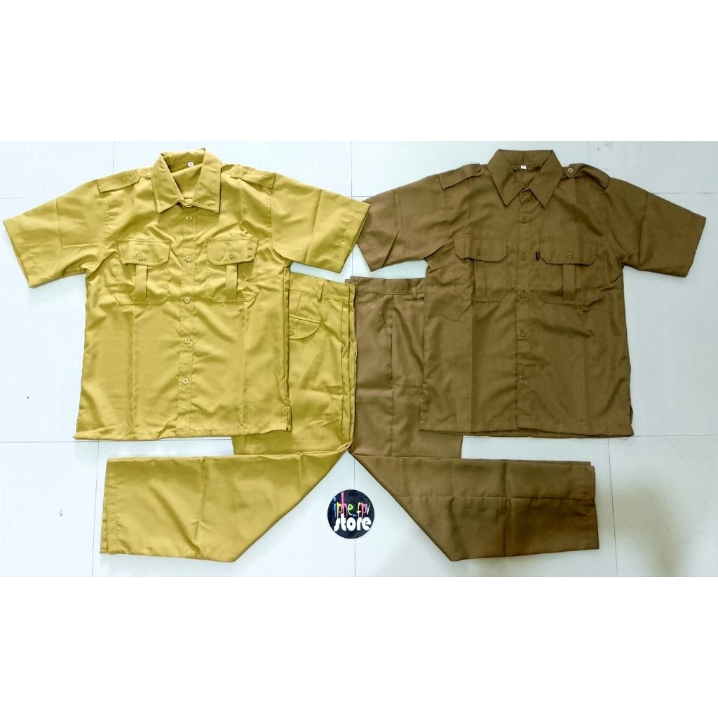 Setelan Baju Dinas KHAKY KEKI Pria ASN PNS Pemda