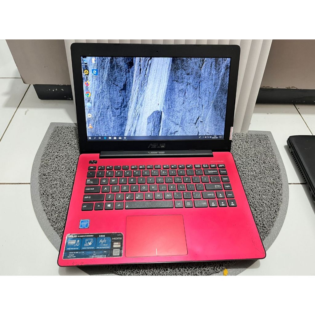 Laptop asus x453S red series 14inch  Windows 10 pro Intel celeron n3060 1.6Ghz 2gb ram 500gb hdd