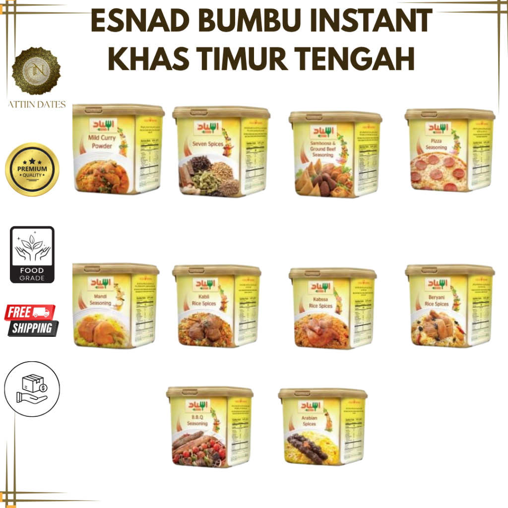 

ESNAD BUMBU INSTANT KHAS TIMUR TENGAH/BUMBU KEBULI/BUMBU MANDI/BUMBU CURRY/BUMBU SEVEN SPICES - SEVEN SPICES