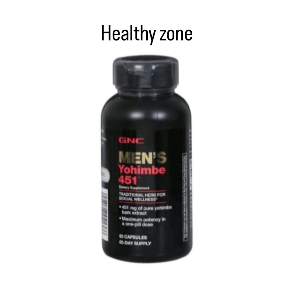 gnc men's yohimbe 451 supement 60 cspsule