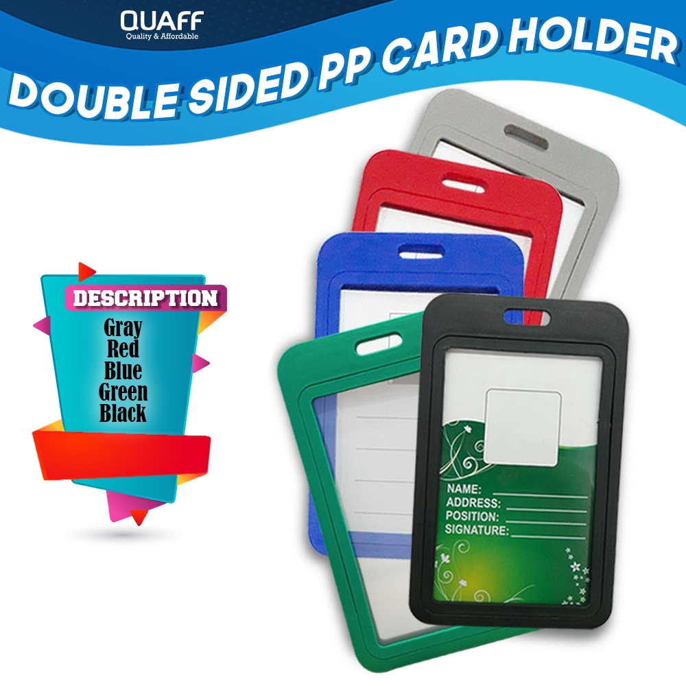 

Id Card Holder/Tempat ID Card 2 sisi Double Sided ID Holder