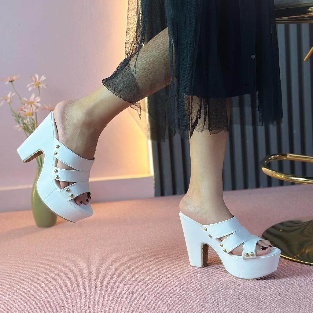 Papeza - Sandal Wedges 12 cm / Wedges Tinggi / Wedges Wanita Pesta