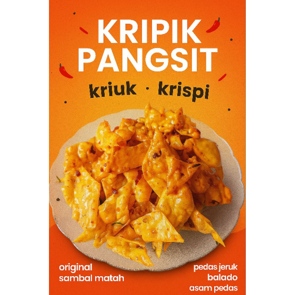 

kripik pangsit kriuk cemilan krispi