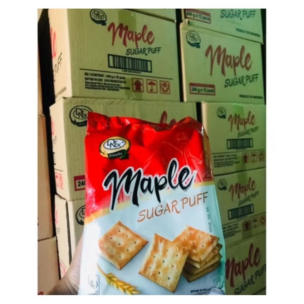 

Malkist sugar puff denex 240 gram 1 dus isi 12 pcs