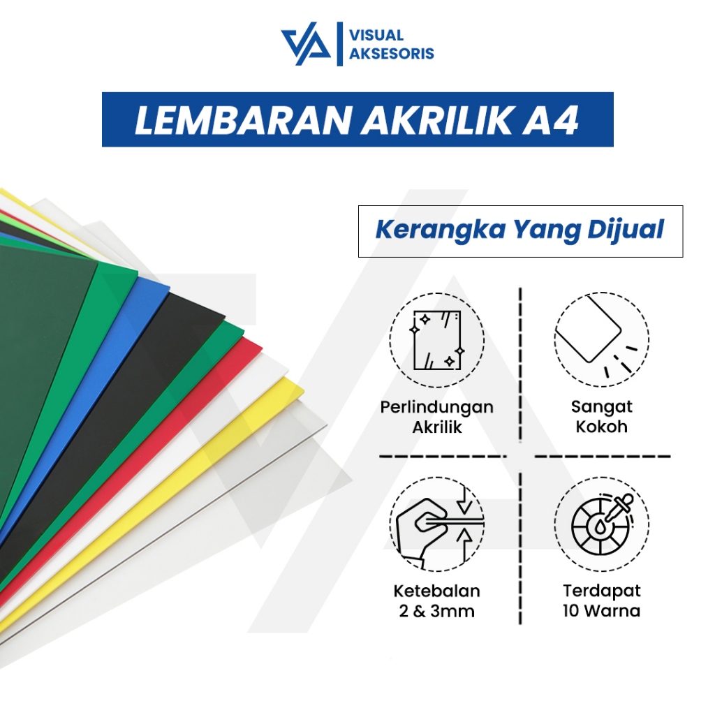 

Lembaran Akrilik A4 2mm 3mm | Acrylic Sheet Transparant | Akrilik Warna