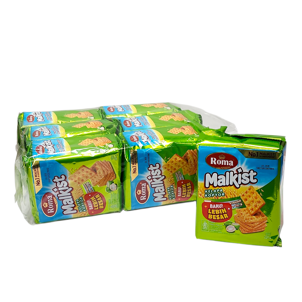 

Roma Malkist Kelapa Kopyor BAG - Netto 200 gr x 6 pack