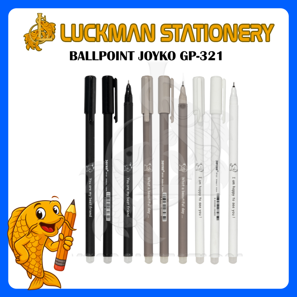 

LUCKMAN STATIONERY - BALLPOINT JOYKO GP - 321 (PACK)