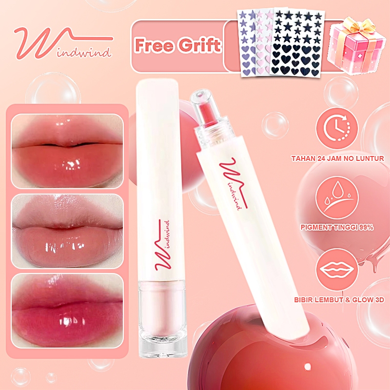 Windwind Lip Gloss Mirror Water Lip Gloss Glass Water Lip Jelly Lip Essence Moisturizing Lip Glaze W