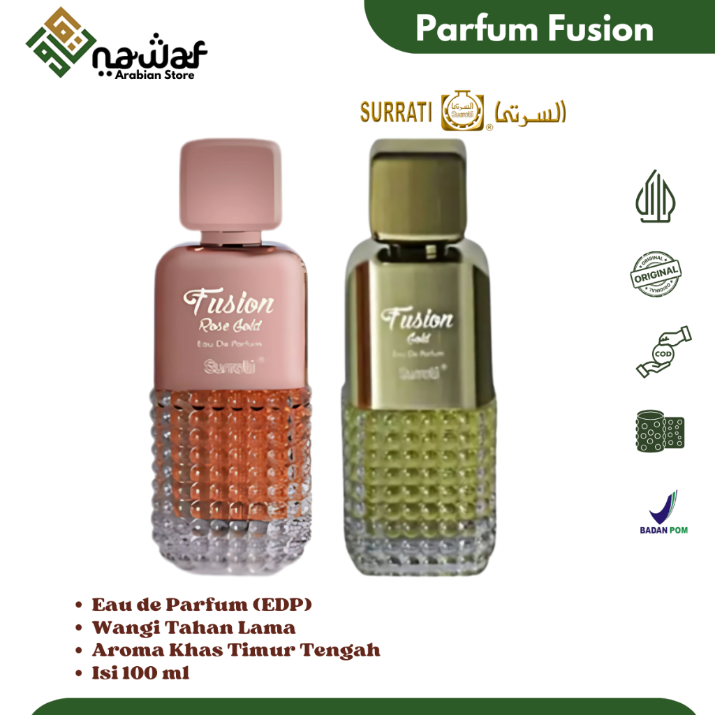 Parfum Fusion 100ml Surrati Fusion Gold & Fusion Rose Gold