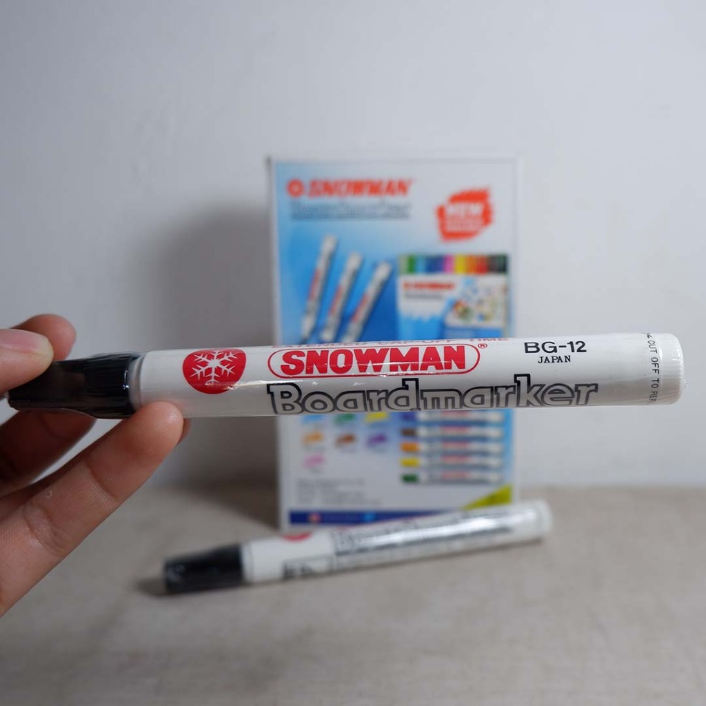 

Squair Spidol Papan Tulis Hitam Murah Snowman White Boardmarker