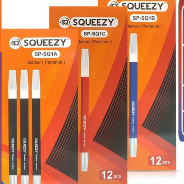 

Spidol Warna Kecil SQUEEZY Pencil Marker Koleksi Warna Lengkap ISI 12 PCS