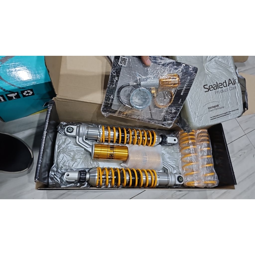 Sok Ohlins Ho 112 Honda Pcx 160 New Roadsync Set Preload Adjuster Titanium Original