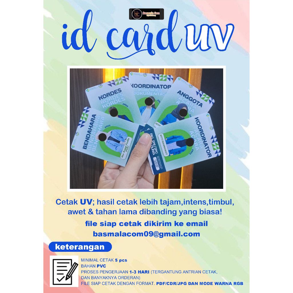

premium ID Card UV PVC Card/ id card uv pvc custom murah