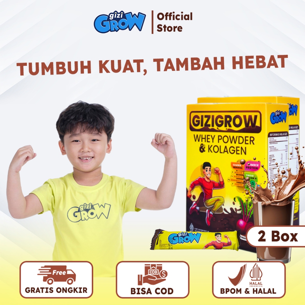 

GIZIGROW 2 BOX - Susu Anak Tinggi Protein & Vitamin