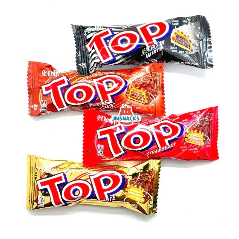 

DELFI TOP WAFER COKLAT 9GR - WAFER COKLAT STRAWBERRY / CHOCOLATE / DOUBLE CHOCOLATE / BLACK WHITE