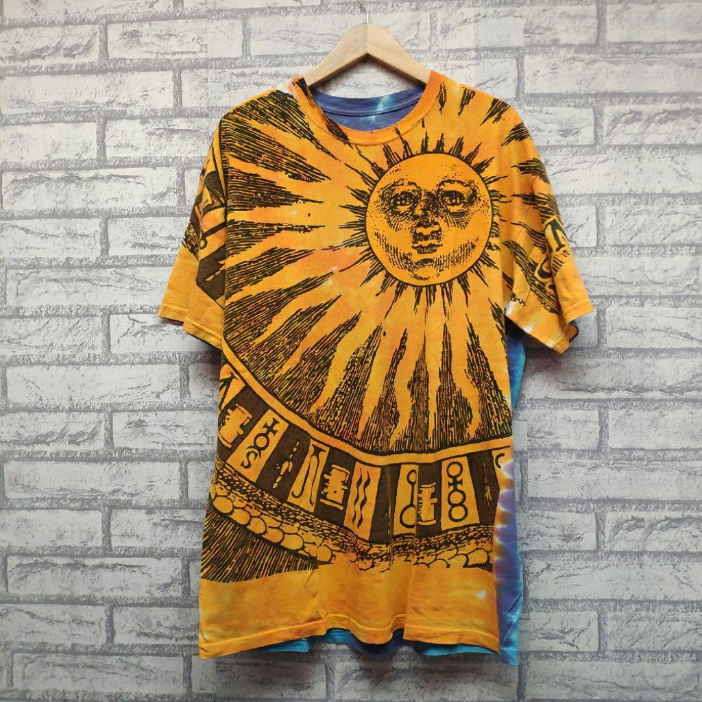 Kaos Vintage Liquid Blue Liquidblue Aop Sun and moon