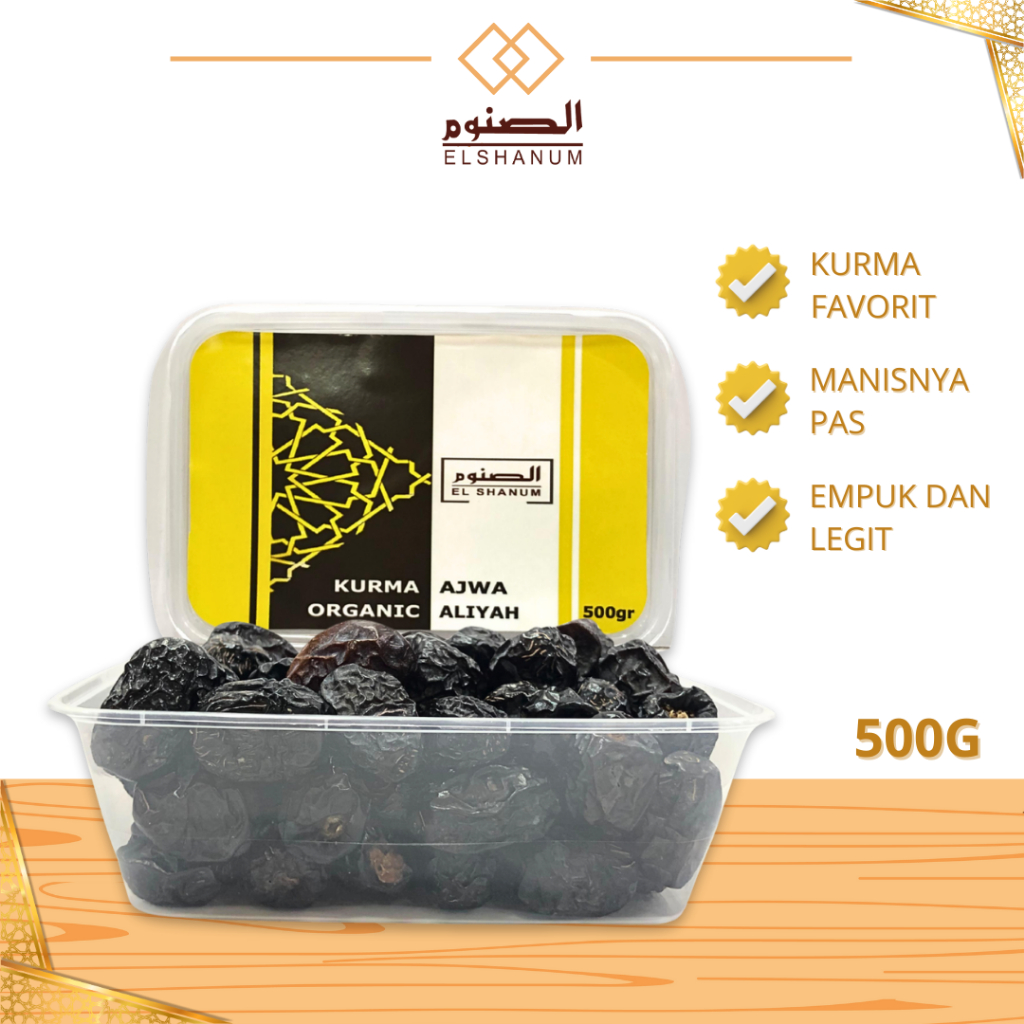 

Kurma Ajwa Original Premium Madinah 500gr, Empukn Lembut, Oleh-Oleh Haji Dan Umroh, Shabani.Store