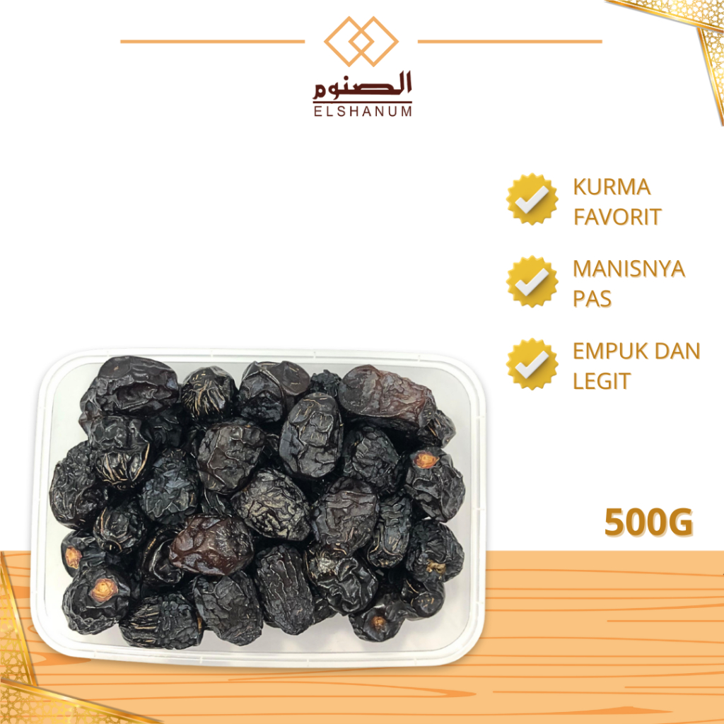 

Kurma Ajwa Peremium 500gr, Empuk Lembut Manis Nya Pas, Oleh-Oleh Haji Dan Umroh, Shabani Store