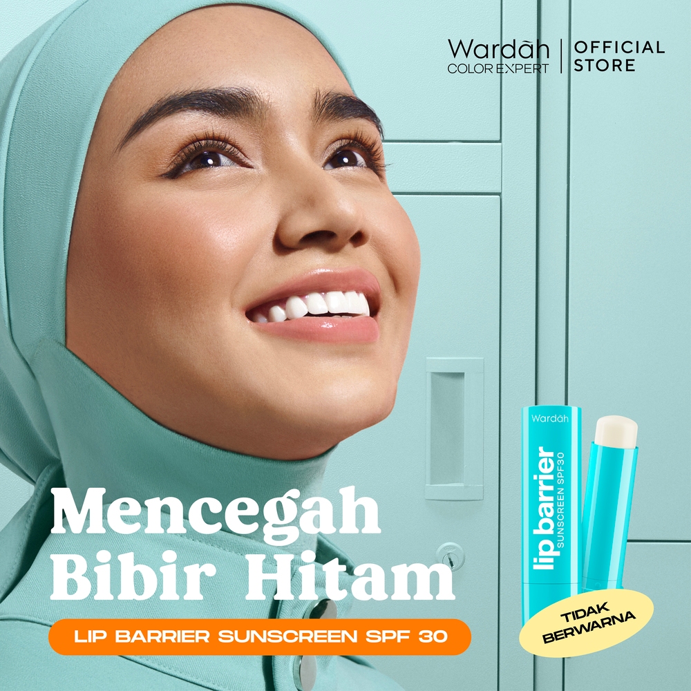 [LIPCARE SUN PROTECTION] WARDAH Lip Barrier Sunscreen SPF 30 PA+++ - Pelembab Bibir 24 Jam - Lip Bal