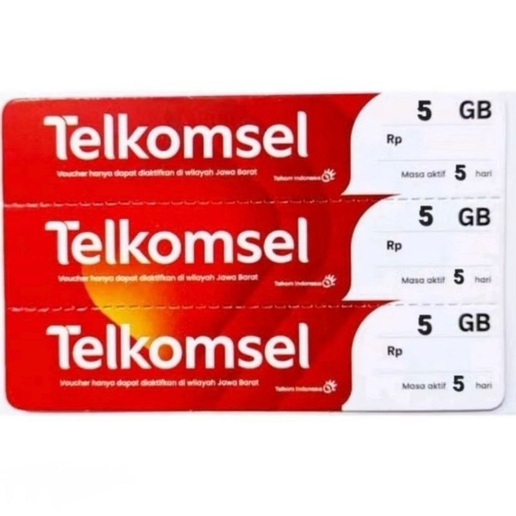 Voucher Data Telkomsel 5GB 5 Hari Zona 1 Sulawesi