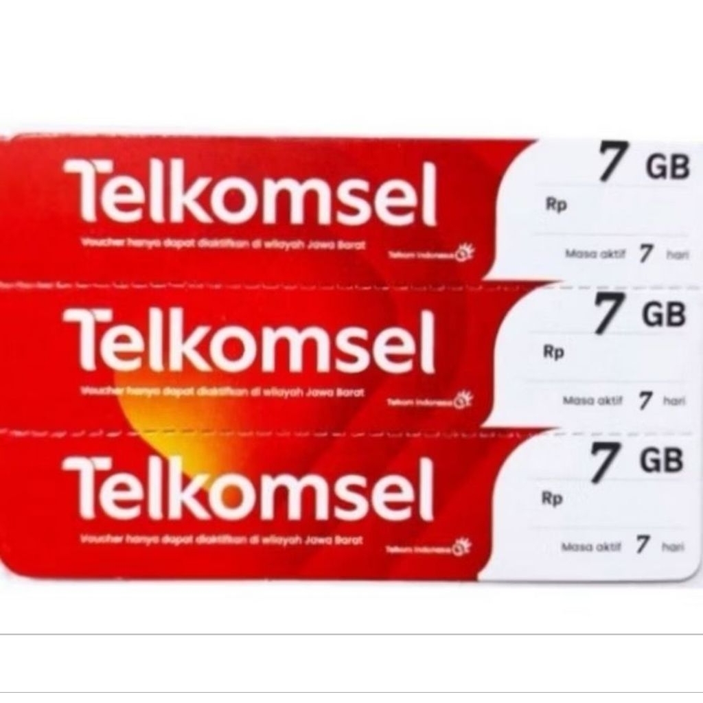 Voucher Data Telkomsel 7GB 7 Hari Zona 1 Sulawesi