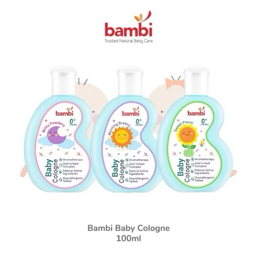 BAMBI BABY COLOGNE 100ml - COLOGNE BABY & ANAK