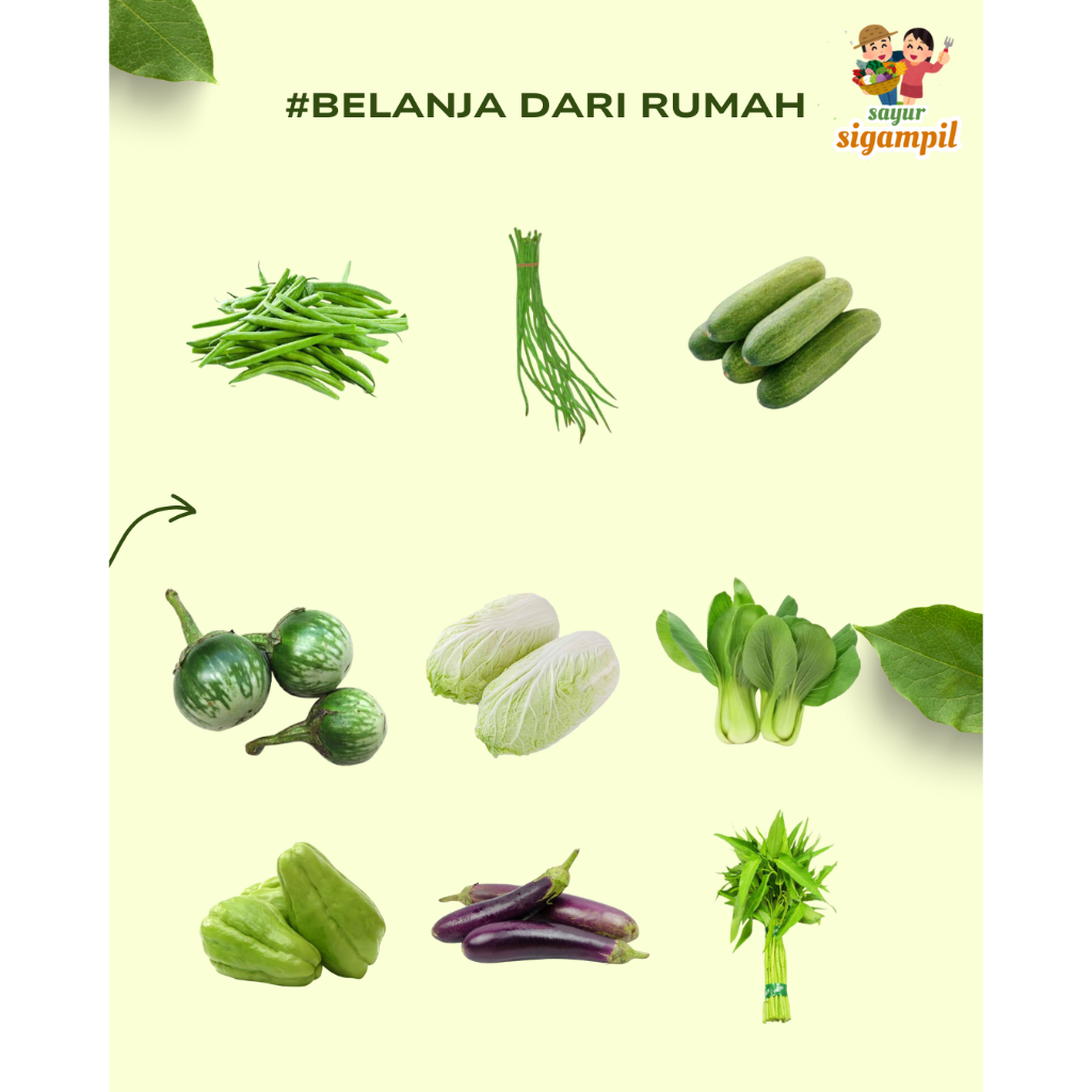 

INSTANT Sayuran Buah Segar Serba 3200 250gr Buncis / Kacang Panjang / Timun Bonteng / Terong Hijau / Sawi Putih / Pakcoy / Labu Siam / Terong Ungu / Kangkung