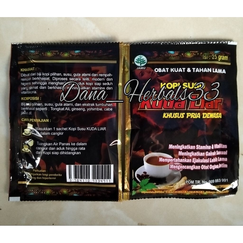KOPI SUSU KUDA LIAR 2 SACHET ORIGINAL