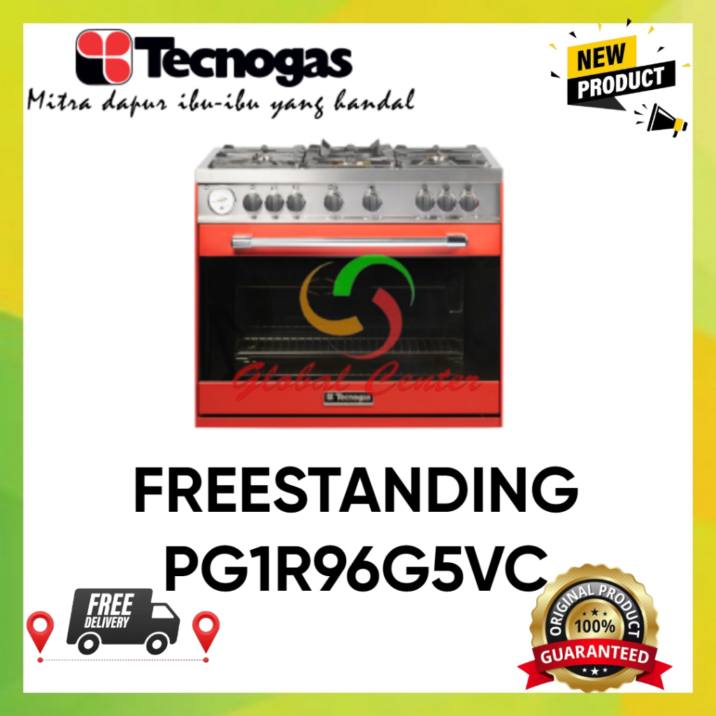TECNOGAS Kompor FreeStanding 90cm PG1R96G5VC GARANSI RESMI