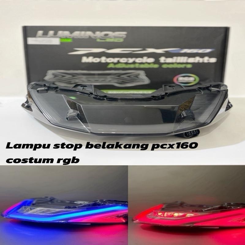 LAMPU STOP PCX 160 RGB STOPLAMP PCX 160 NEW LUMINOS STOPLAMP HONDA PCX160 2022-2024 Motorcycle