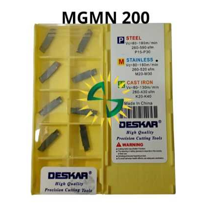 INSERT BUBUT MGMN 200 DESKAR / PAHAT BUBUT MGMN 200 DESKAR / INSERT POTONG MGMN 200 DESKAR