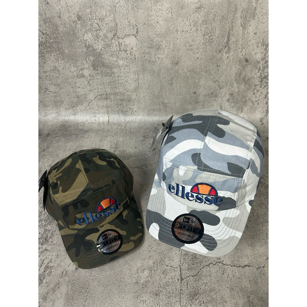 Topi ellesse 5 panel bordir unisex catoon