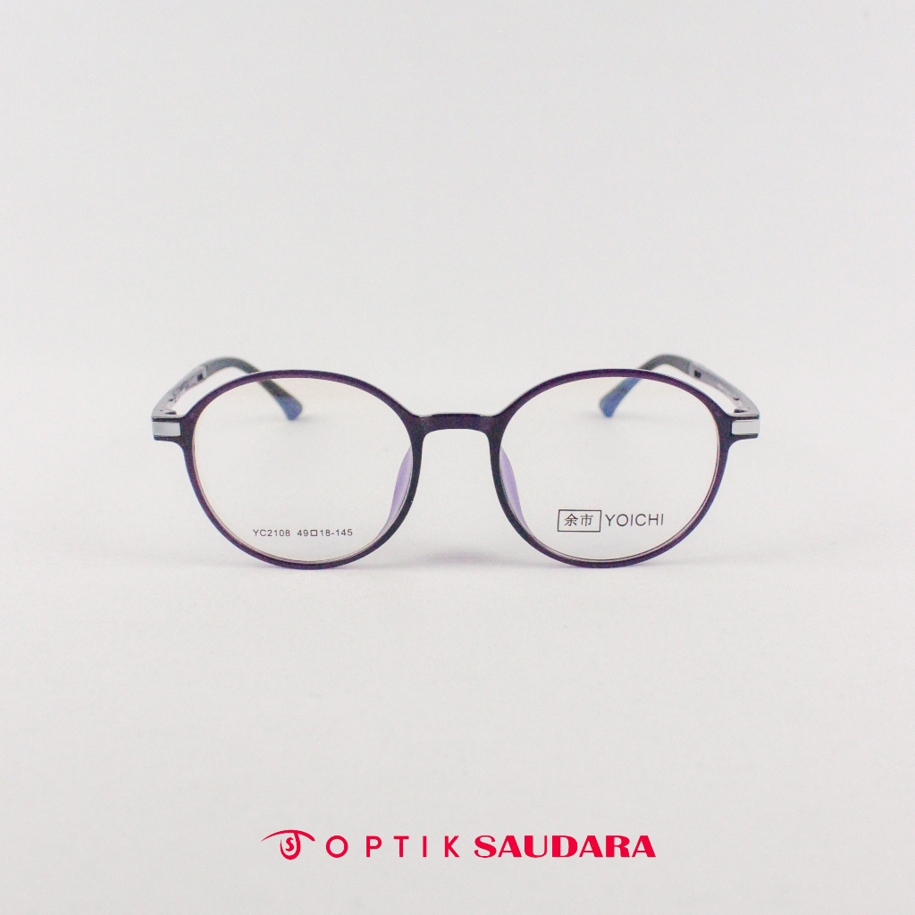 Optik Saudara - Frame Yoichi - Kacamata Wanita Fashion Model Bulat  F YC2108 C3 49