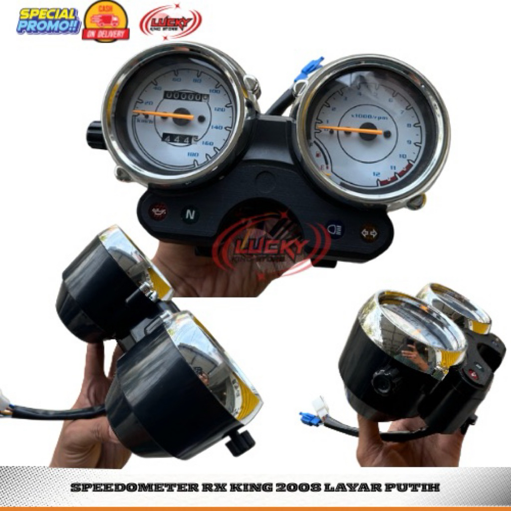 Speedometer rx king 2008 layar putih