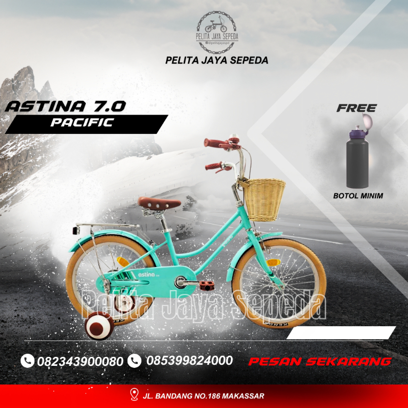 18 INCH SEPEDA ANAK CEWEK MINI 18 FAMILY PACIFIC