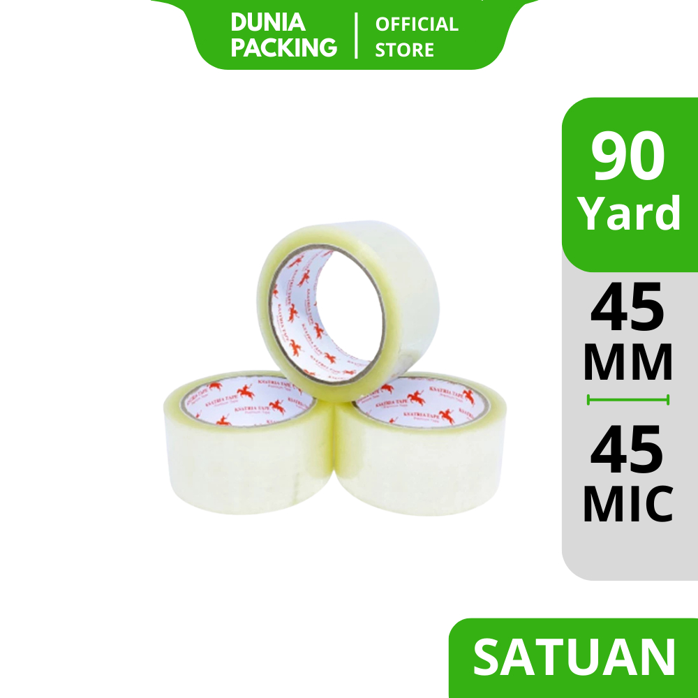 

Lakban OPP Tape / Lakban Bening KSATRIA Tape 90 Yard,45mm
