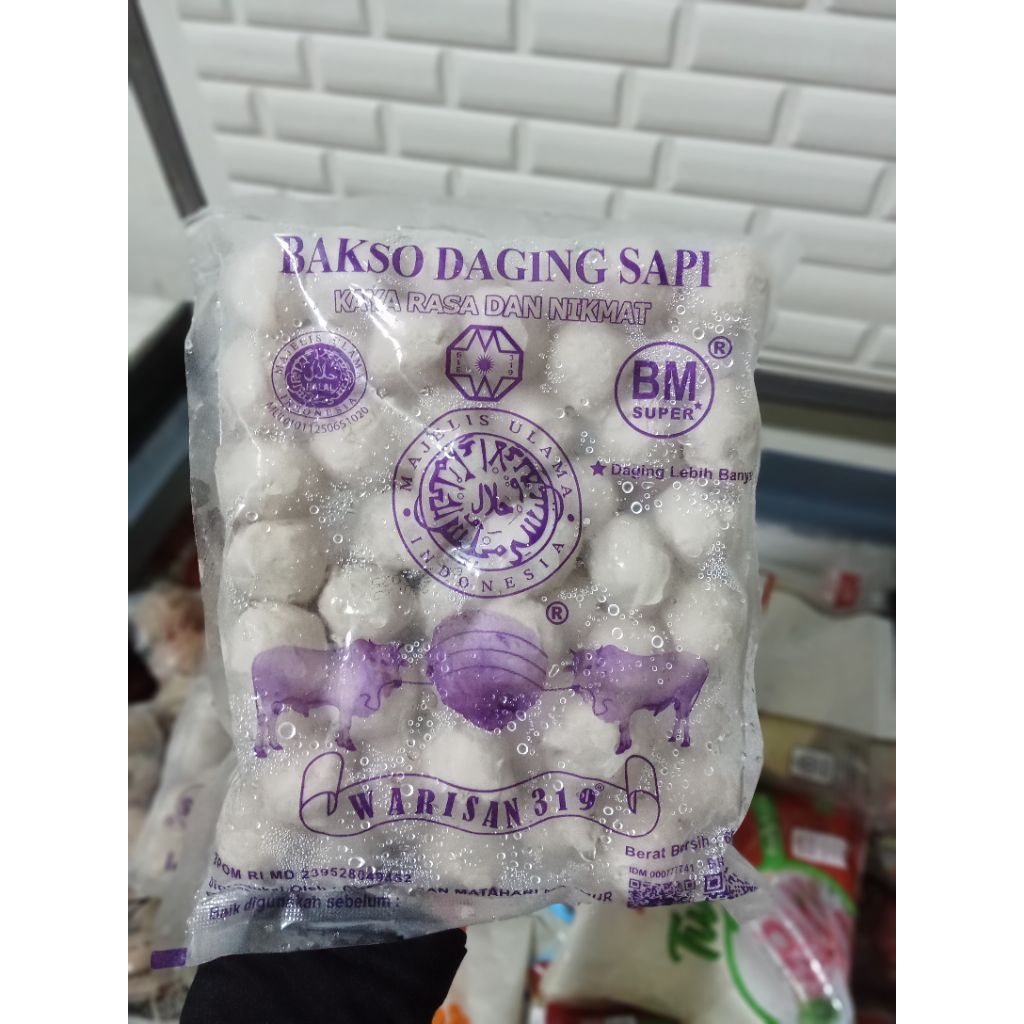 

Bakso Daging Sapi Warisan BMS Super isi 50 biji Bisa COD