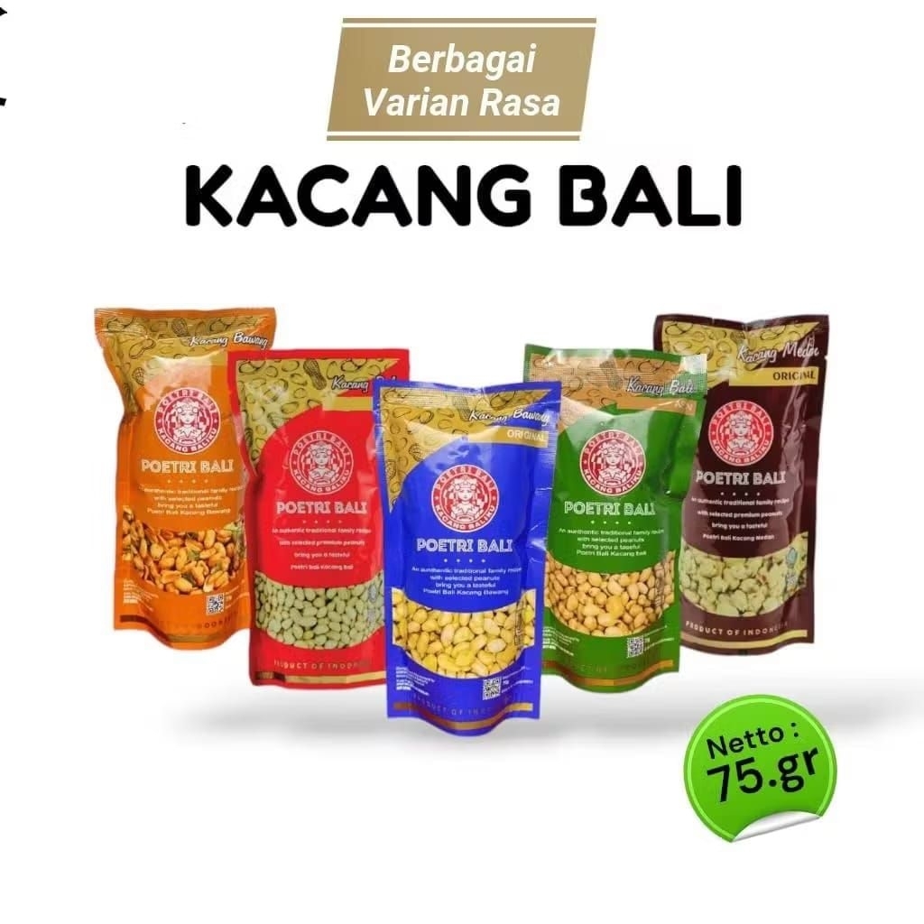 

Kacang Poetri Bali 75gr Gurih Manis Spicy