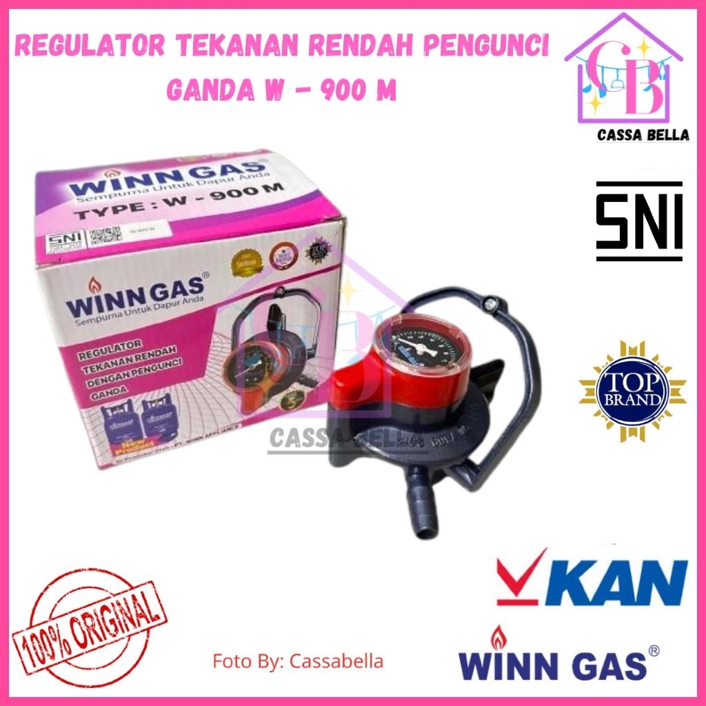 Regulator Gas Winn Gas W 900 / Regulator Winn Gas Double Lock / Regulator Winn Gas Tekanan Rendah / 
