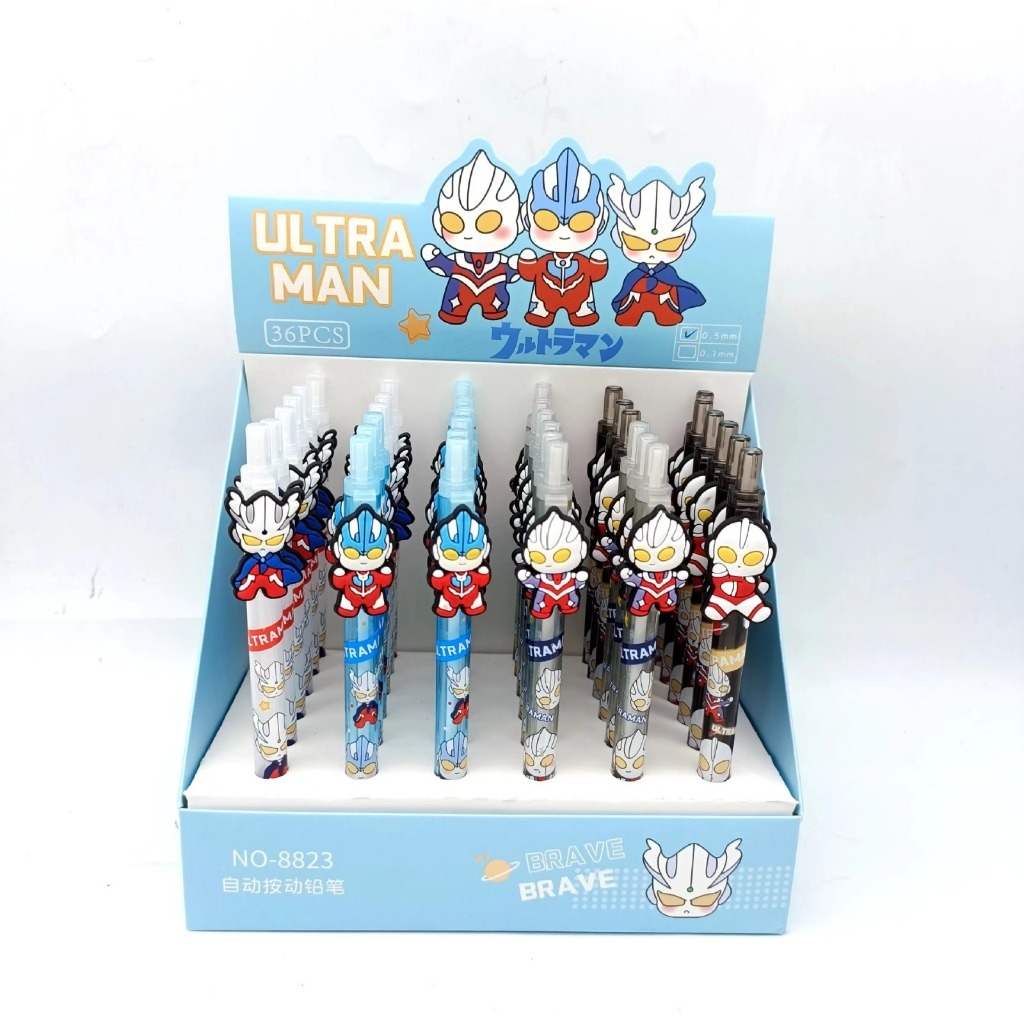 

Pensil Mekanik Karakter Ultraman 3d transparant Pencil cetek 0.5 mm 2b