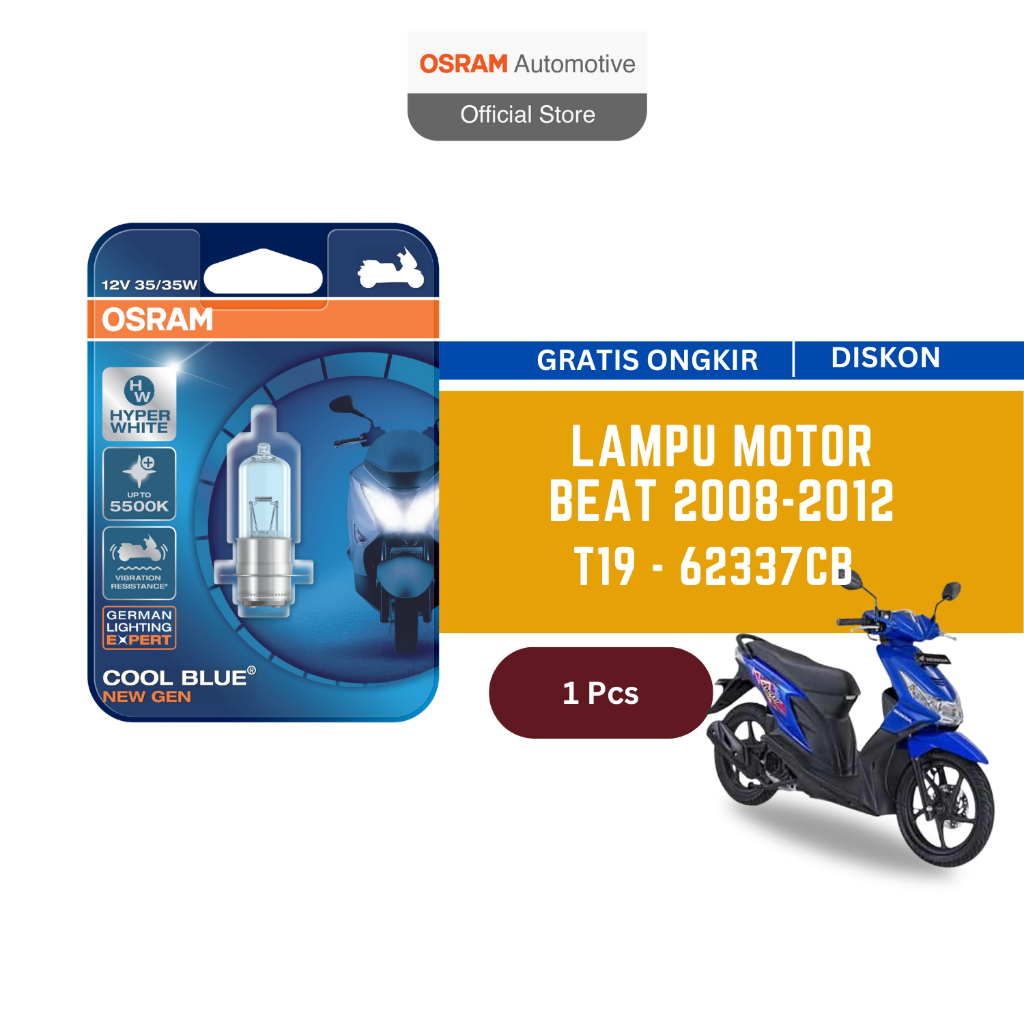 Osram Lampu Depan Motor Honda Beat 2008 - 2012 62337CB